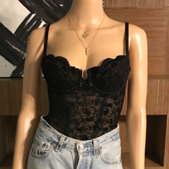 victoria secret corset black